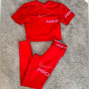 Nike Red Athletic Set